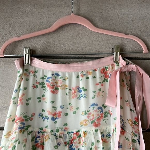 LoveShackFancy High Low Ruffle Tired Skirt - Picture 3 of 12